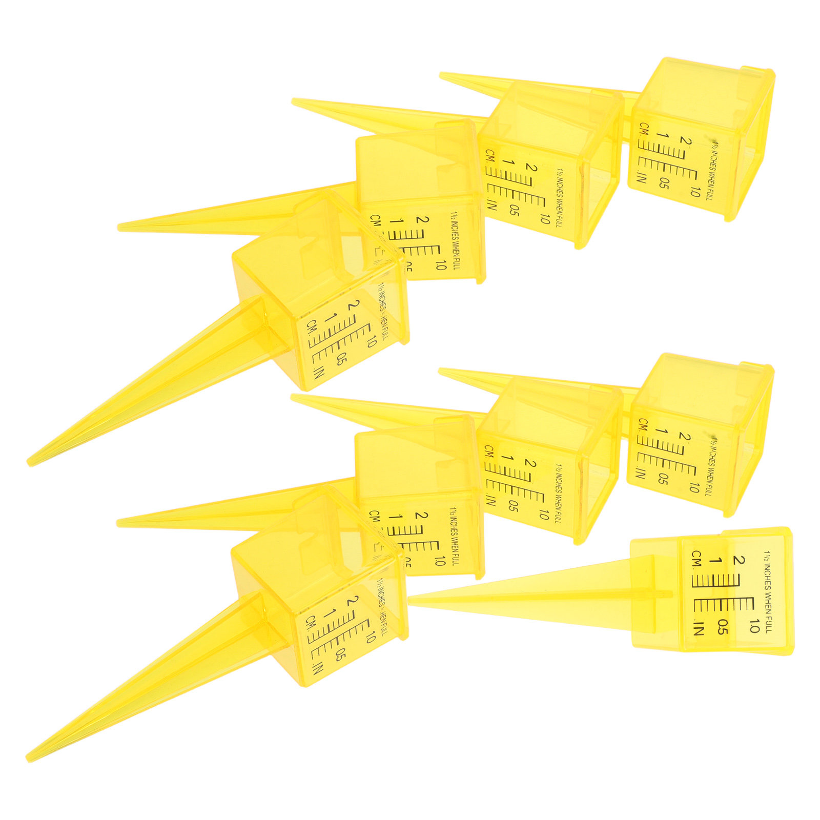 Gardening Tools Water - 9pcs Outdoor Rain Gauges 1.5-Inch Plastic