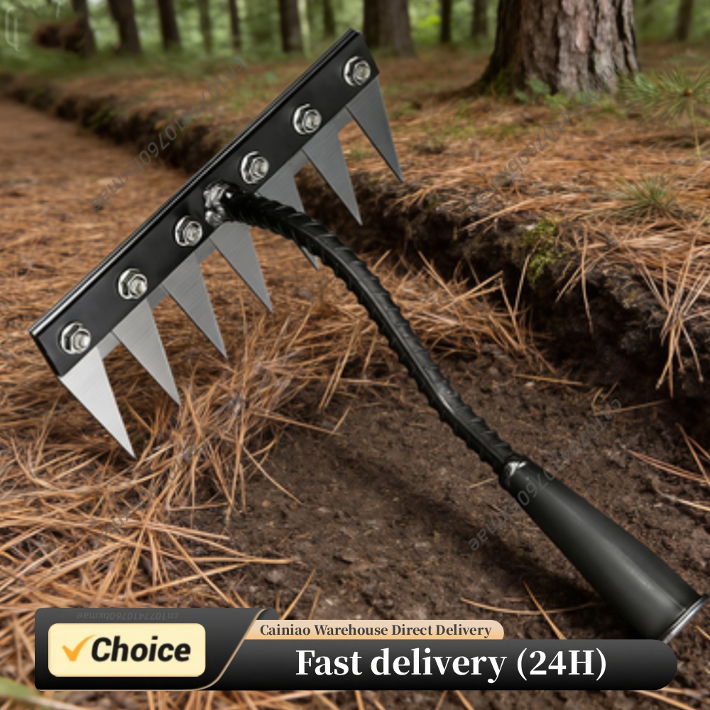 Gardening Tools Heavy Duty - Steel Garden Weeder Rakes Adjustable Heavy-Duty