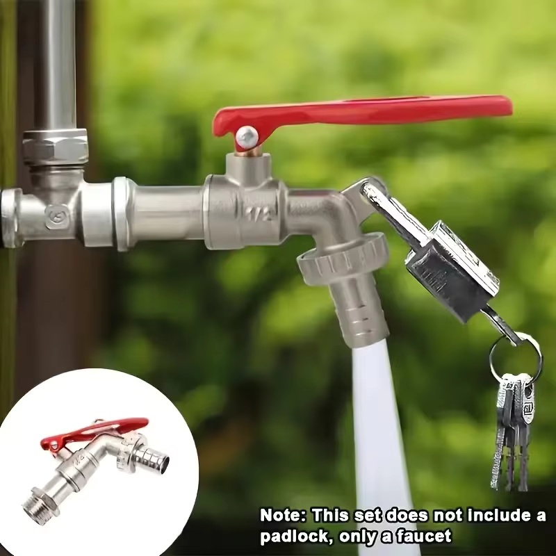 Gardening Tools For Home - 1Pc 1/2 Inch Zinc Alloy Faucet