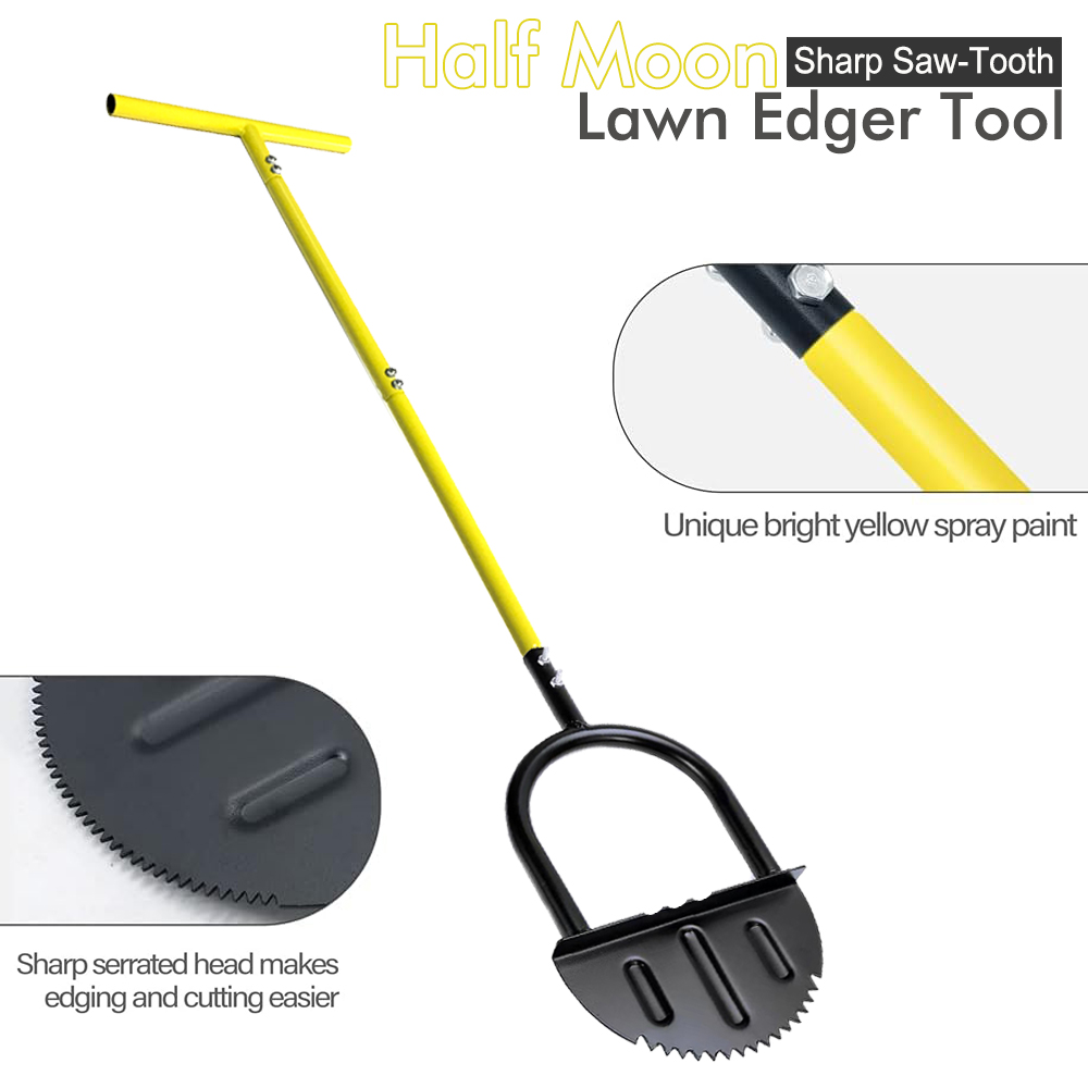 Gardening Tools Long - Half Moon Lawn Edger with Long