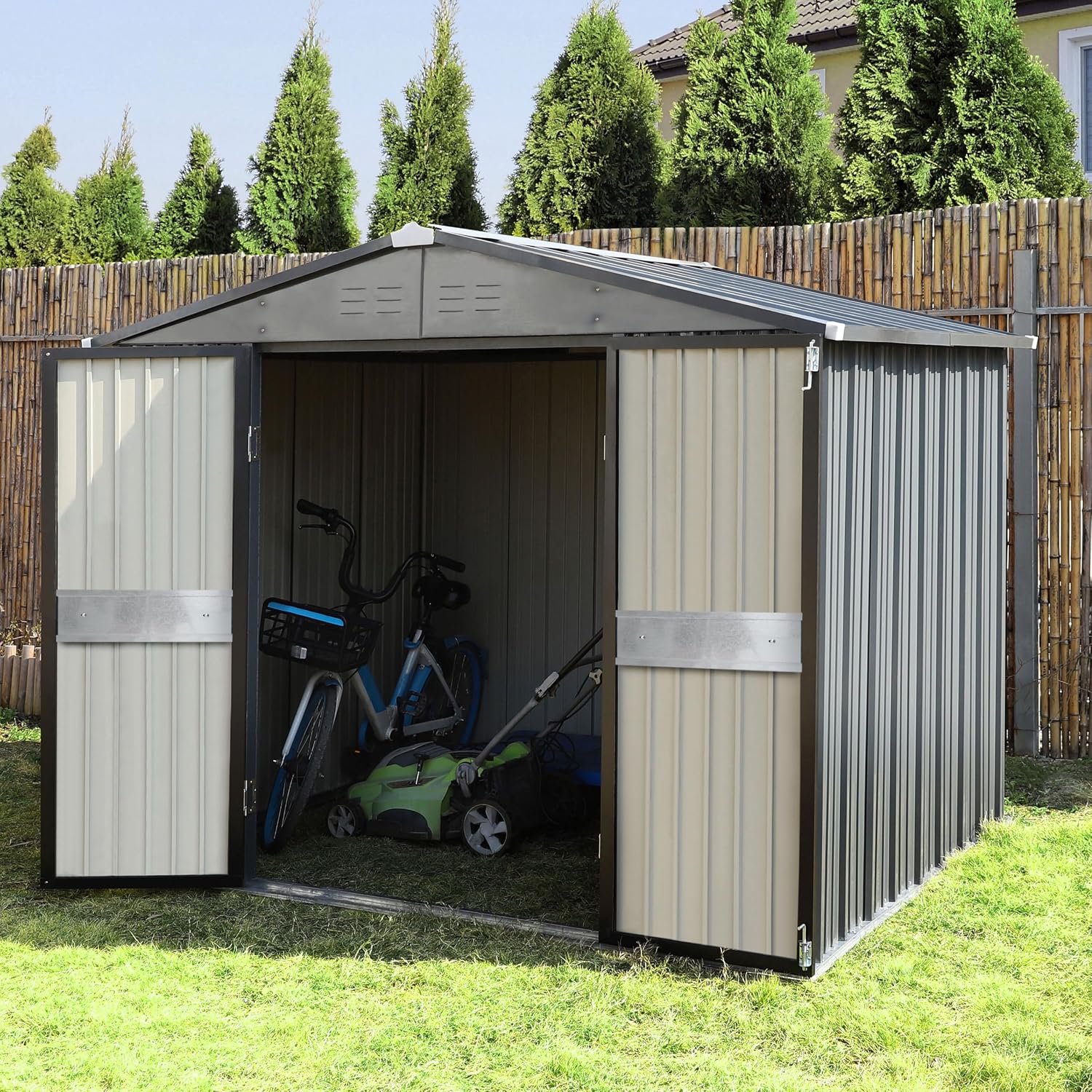 10' x 10' Outdoor Storage Shed - đánh giá và giá Gardening Tool