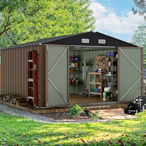 10x10 FT Outdoor Storage Shed, - đánh giá và giá Gardening Tool