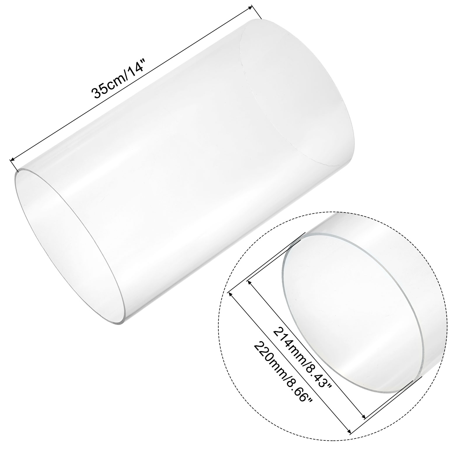350mm Transparent Acrylic Aqua - đánh giá và giá Aquaponics Fish Tank