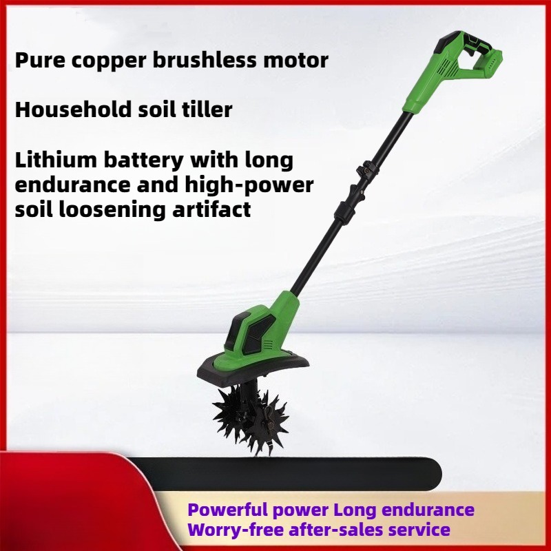 Household tiller handheld lith - đánh giá và giá Gardening Tools Battery Powered