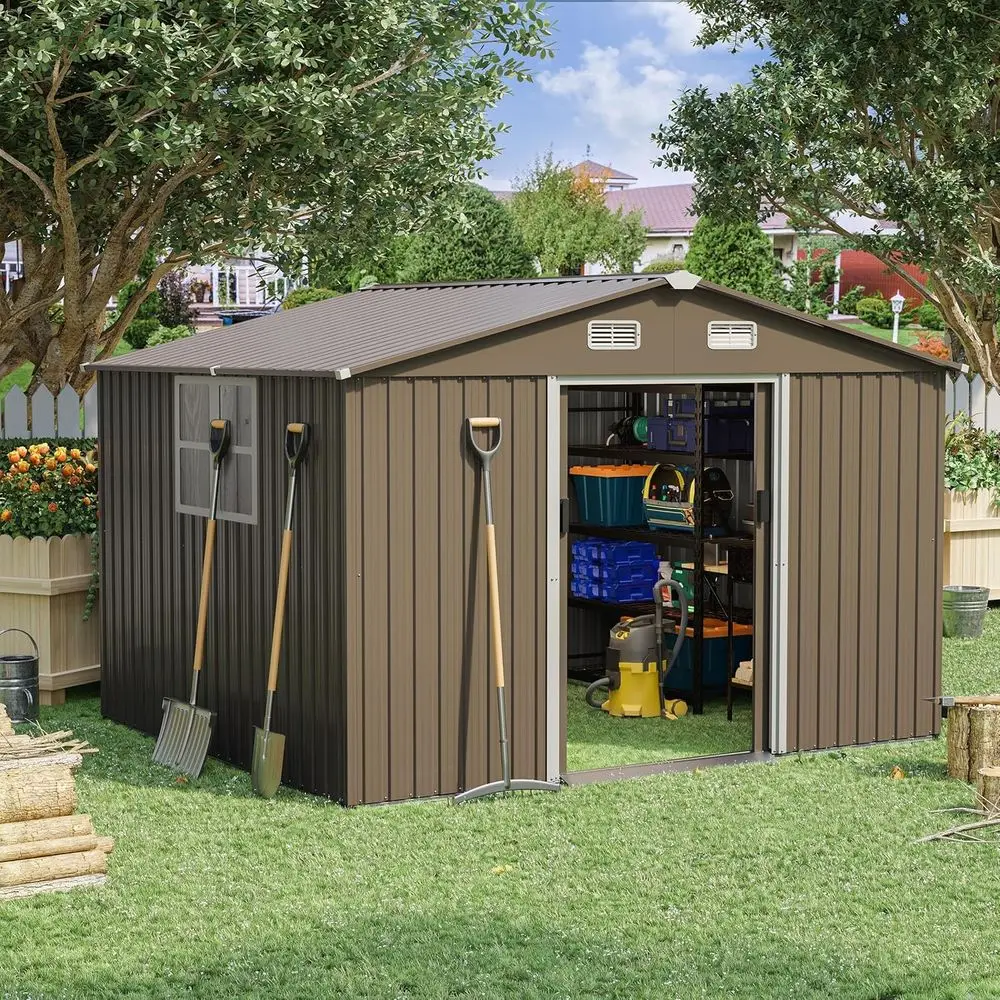 10T x 8T Outdoor Metal Storage - đánh giá và giá Gardening Tool
