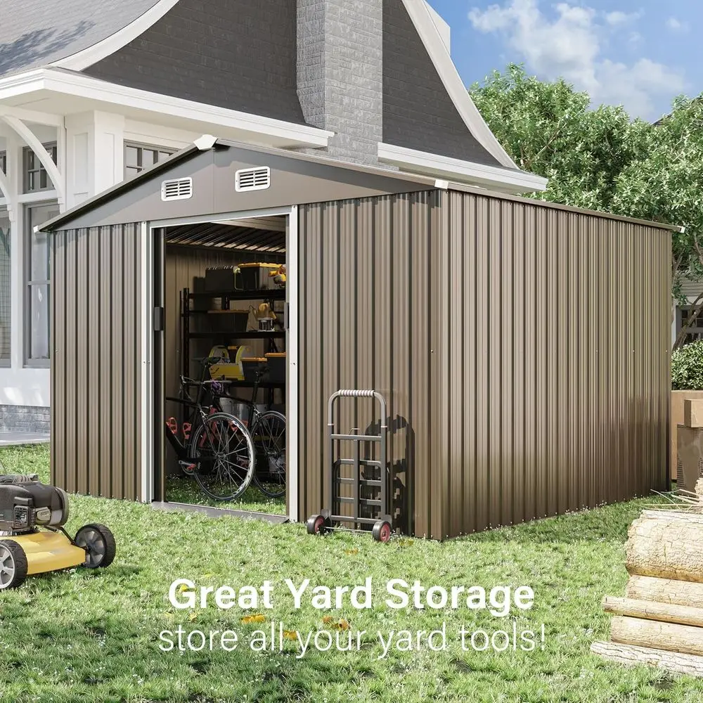 10T x 8T Outdoor Metal Storage - đánh giá và giá Gardening Tool