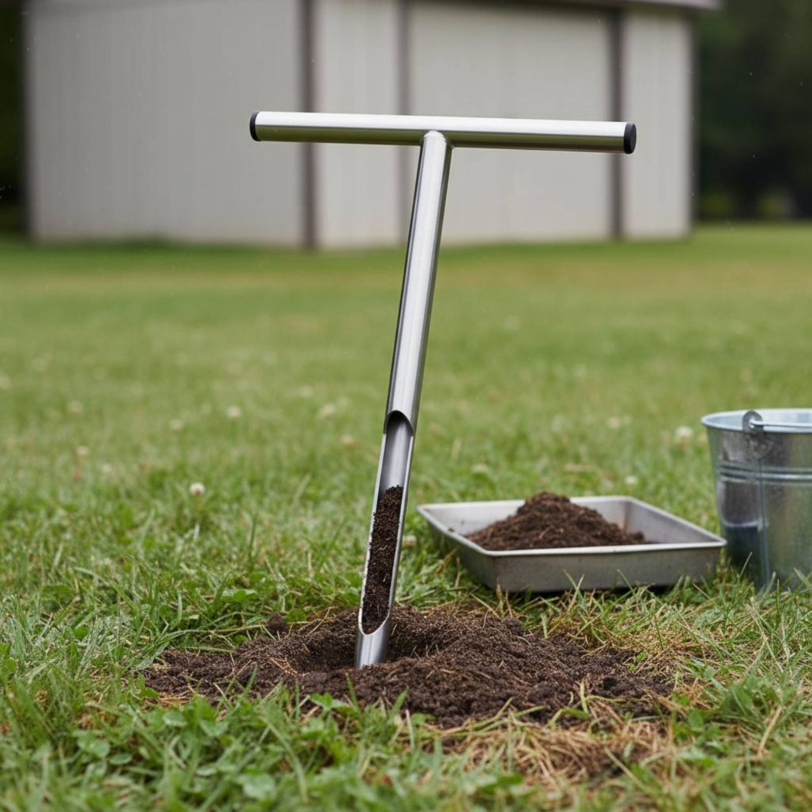 Stainless Steel Soil Sampler E - đánh giá và giá Gardening Tools Long