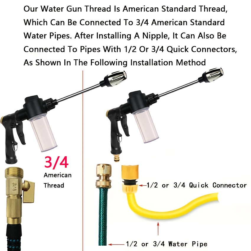 Garden Watering Gun Hose Nozzl - đánh giá và giá Gardening Tool Diy