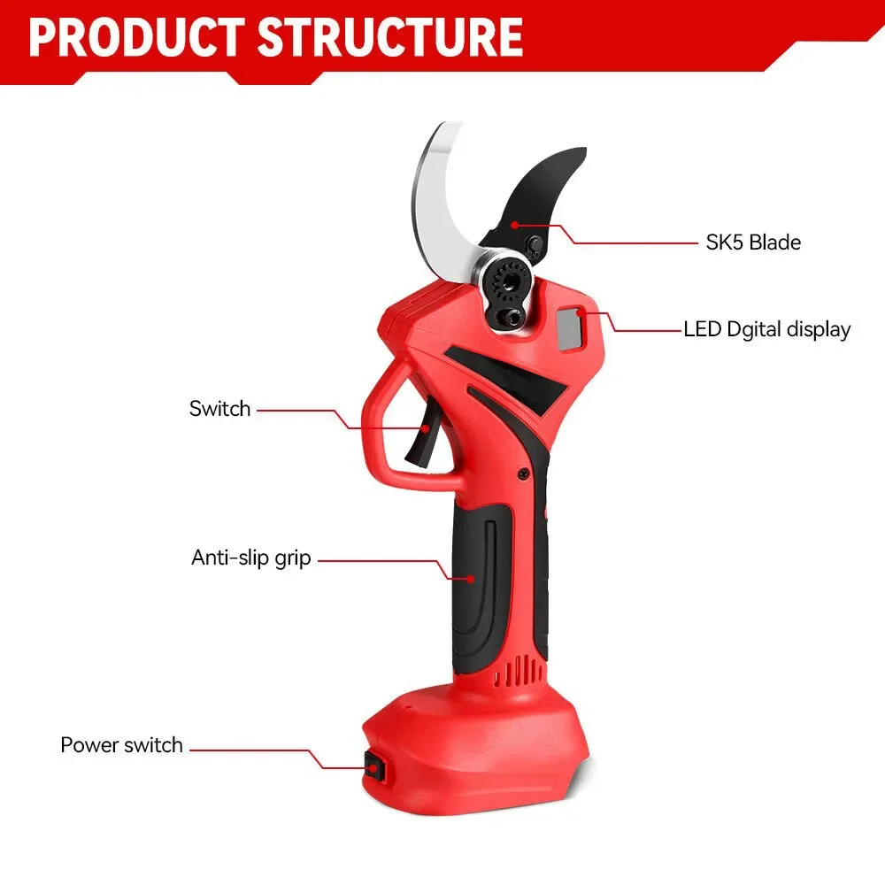 55mm Brushless Electric Scisso - đánh giá và giá Gardening Tools Battery Powered